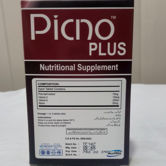 Picno Plus Nutritional Supplement (20 Tablets)