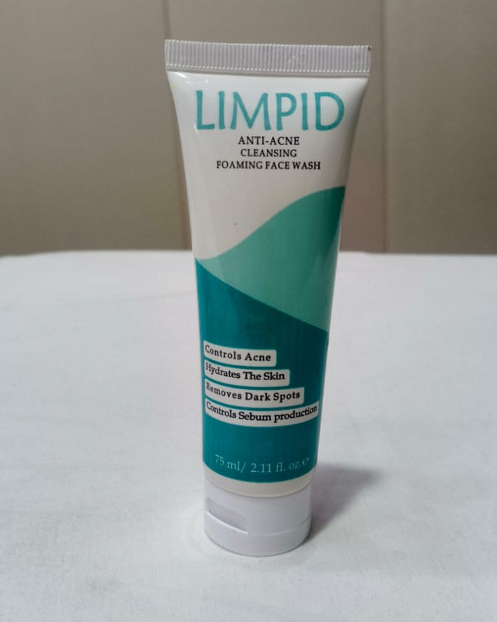 Limpid Anti Acne Cleanser Foaming Face Wash (75 ml)